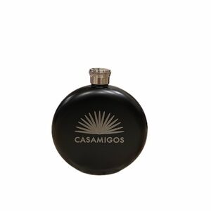 Black Round Flask - Elegant Men's Accessory